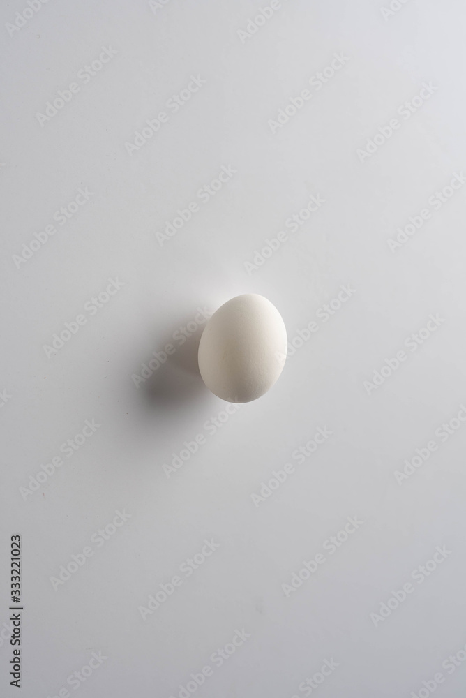 Easter composition on white background Easter composition on white background