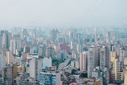Vista aérea urbana dos prédios em São Paulo © Cleber