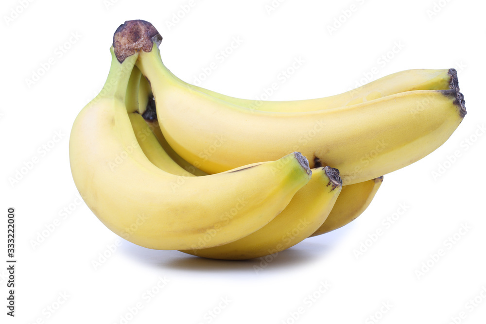 Banana bunch isolated on white