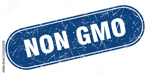 non gmo sign. non gmo grunge blue stamp. Label