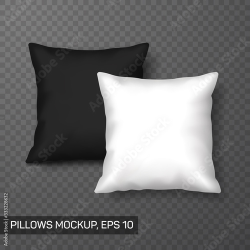 Pillows mockup or template, front view