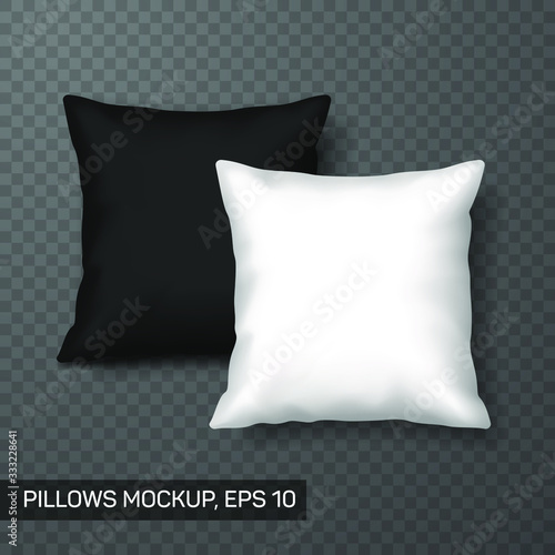 Pillows mockup or template, front view