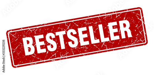 bestseller stamp. bestseller vintage red label. Sign