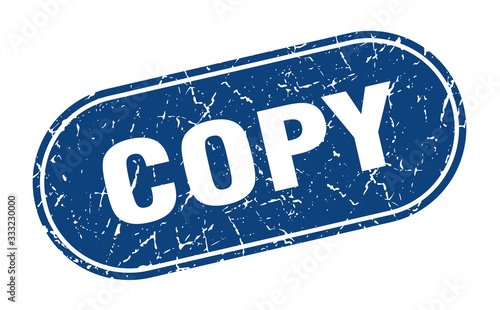 copy sign. copy grunge blue stamp. Label