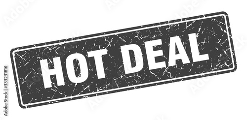 hot deal stamp. hot deal vintage gray label. Sign