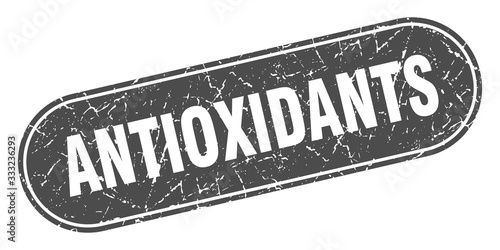 antioxidants sign. antioxidants grunge black stamp. Label
