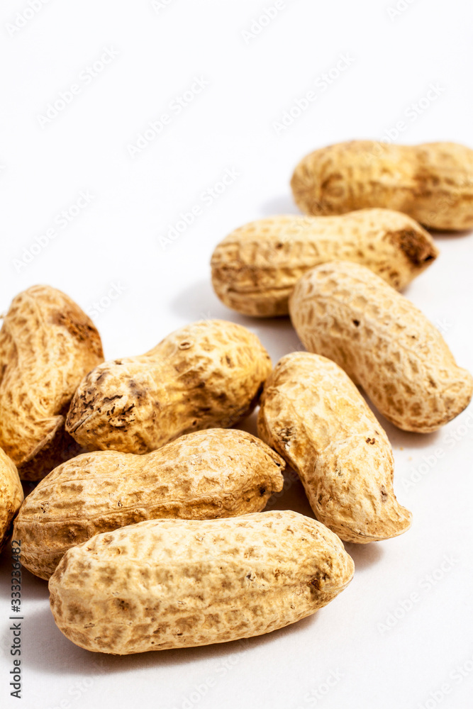 Close up of a pile of peanuts Close up of a pile of peanuts