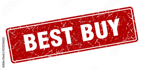 best buy stamp. best buy vintage red label. Sign