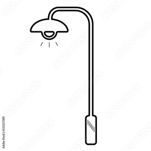 Canvas Print Street Lights Icon - Illustration vector