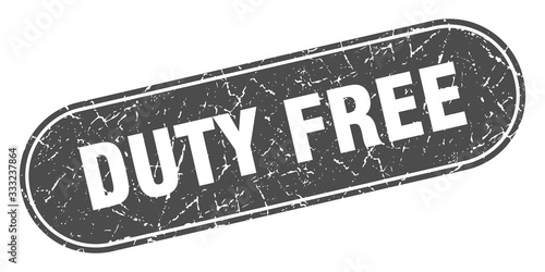 duty free sign. duty free grunge black stamp. Label
