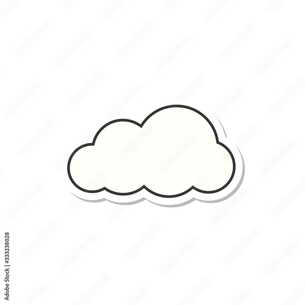 Clouds icon cartoon flat style isolated on white background. Cloud symbol design, logo, app. Design elements for the weather, cloud storage applications. Clouds icon cartoon flat style isolated on white background. Cloud symbol design, logo, app. Design elements for the weather, cloud storage applications.
