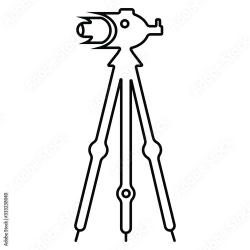 theodolite icon illustration photo vector