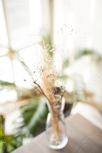 Flowers on a table