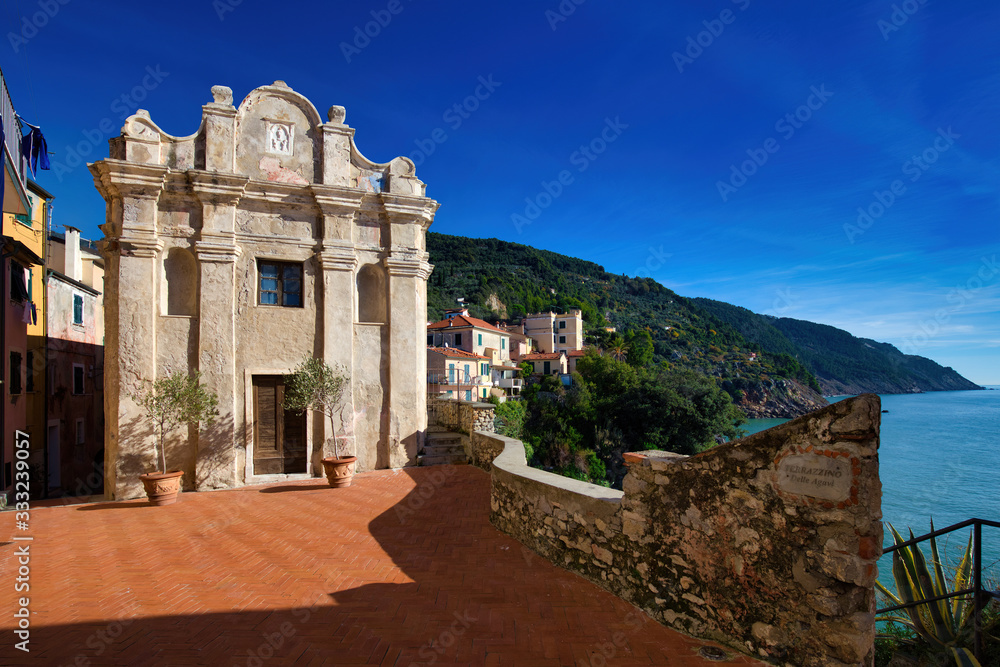 Panorama from Tellaro Liguria Italy