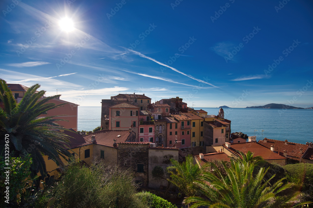 Panorama from Tellaro Liguria Italy
