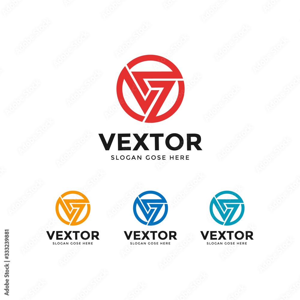 Red color V logo design template premium. Red color V logo design template premium.