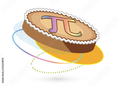pi day ist Pie Day! Kuchen mit Pi Symbol