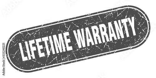 lifetime warranty sign. lifetime warranty grunge black stamp. Label