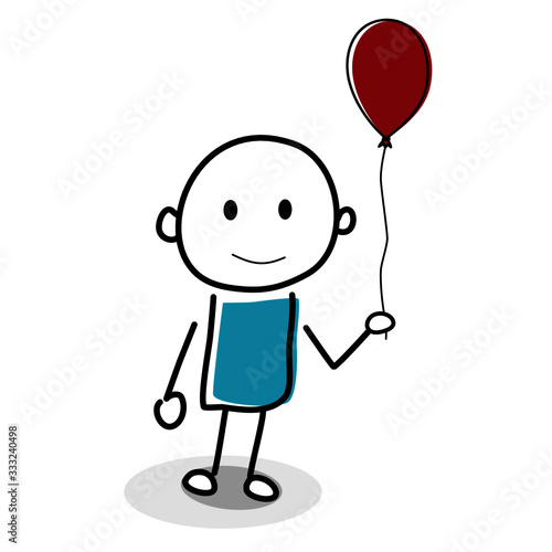 Boy with balloon