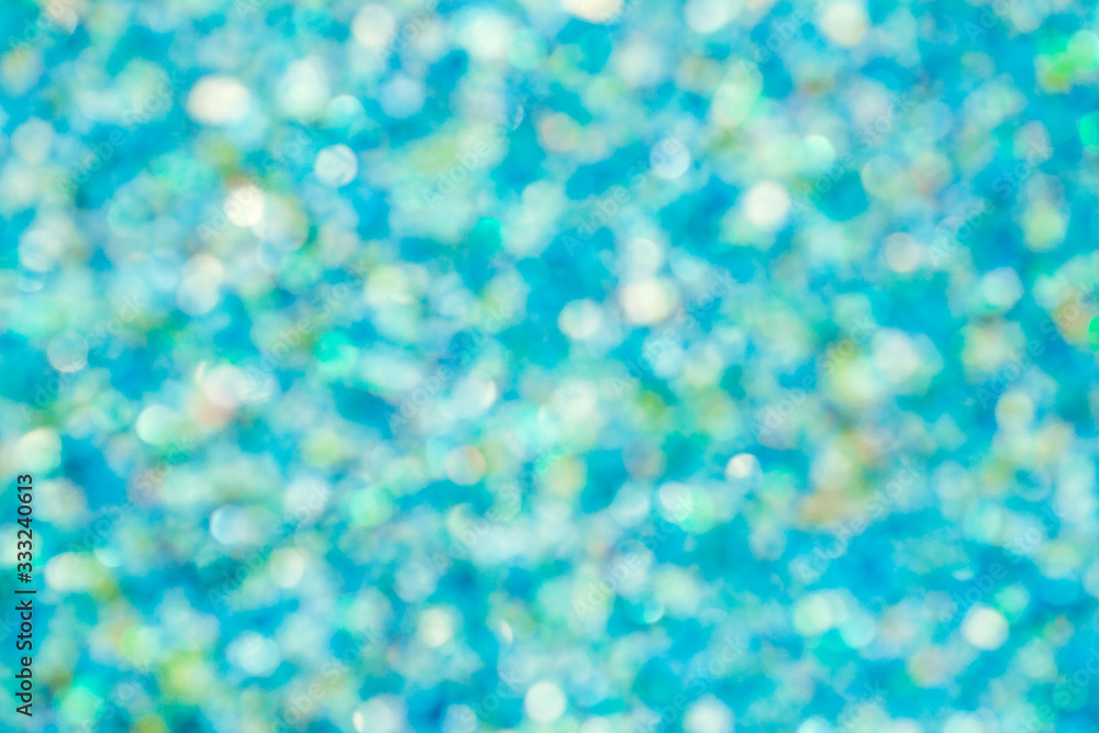 Abstract glowing bright, shiny blue background, texture, glitter vintage glare, bokeh background