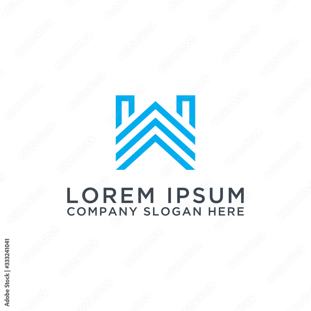 Logo Initial design of the letter Wabc, abstract, alphabet, art, background, beauty, brand, branding, business, card, clean, company, concept, corporate, creative, decoration, design, elegan. - Vector Logo Initial design of the letter Wabc, abstract, alphabet, art, background, beauty, brand, branding, business, card, clean, company, concept, corporate, creative, decoration, design, elegan. - Vector