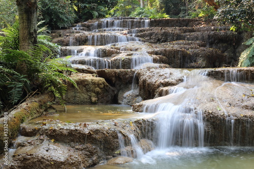 Mae Kae 2 waterfall or Kaofu waterfall in Lampang  Thailand
