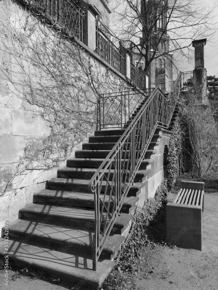historische Treppe