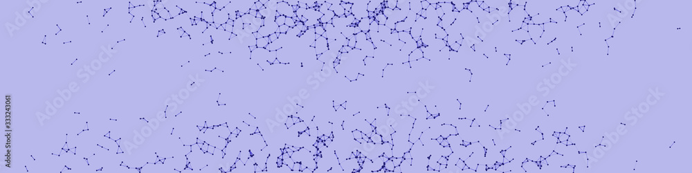 Fototapeta premium Procedural Network Mesh Art background illustration