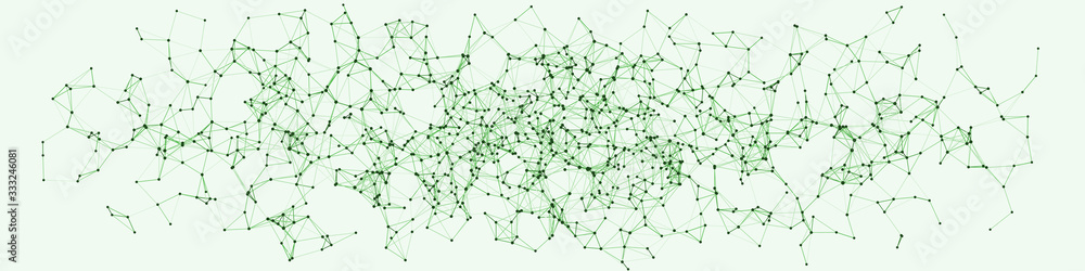 Obraz premium Procedural Network Mesh Art background illustration