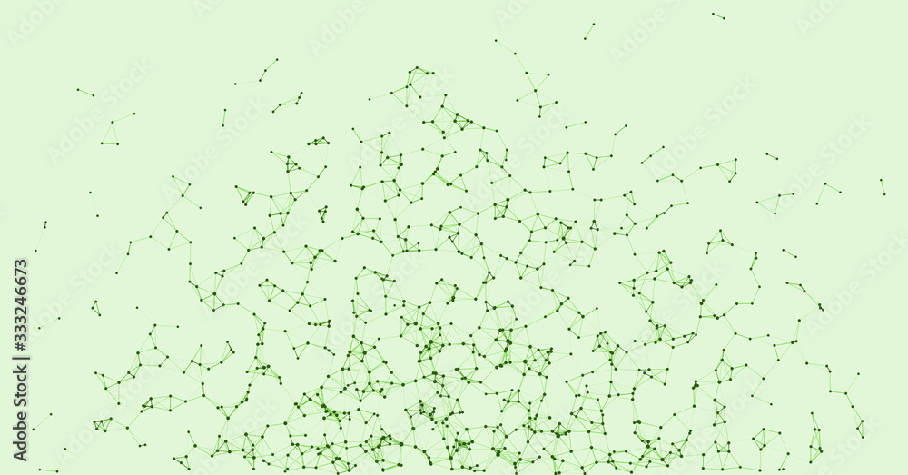 Procedural Network Mesh Art background illustration