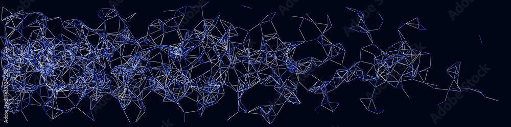 Procedural Network Mesh Art background illustration Procedural Network Mesh Art background illustration