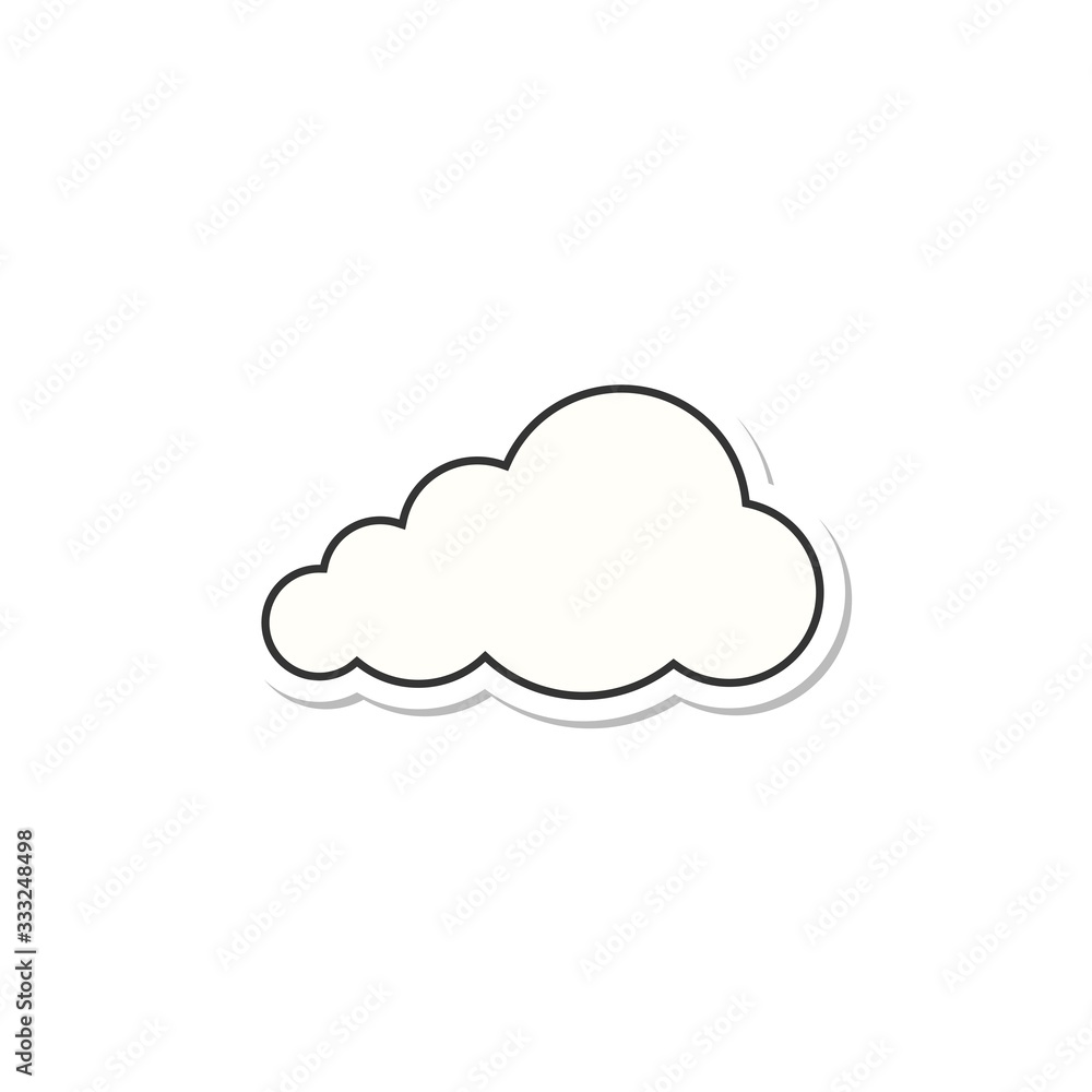 Clouds icon cartoon flat style isolated on white background. Cloud symbol design, logo, app. Design elements for the weather, cloud storage applications. Clouds icon cartoon flat style isolated on white background. Cloud symbol design, logo, app. Design elements for the weather, cloud storage applications.