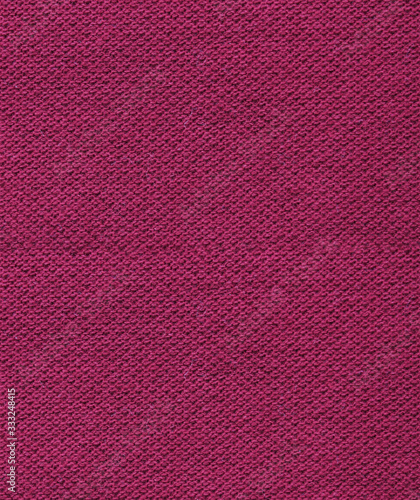 Violet fabric texture background, abstract close up detailed dark burgundy cloth. Empty vertical brochure, violet fabric pattern of natural cotton blend
