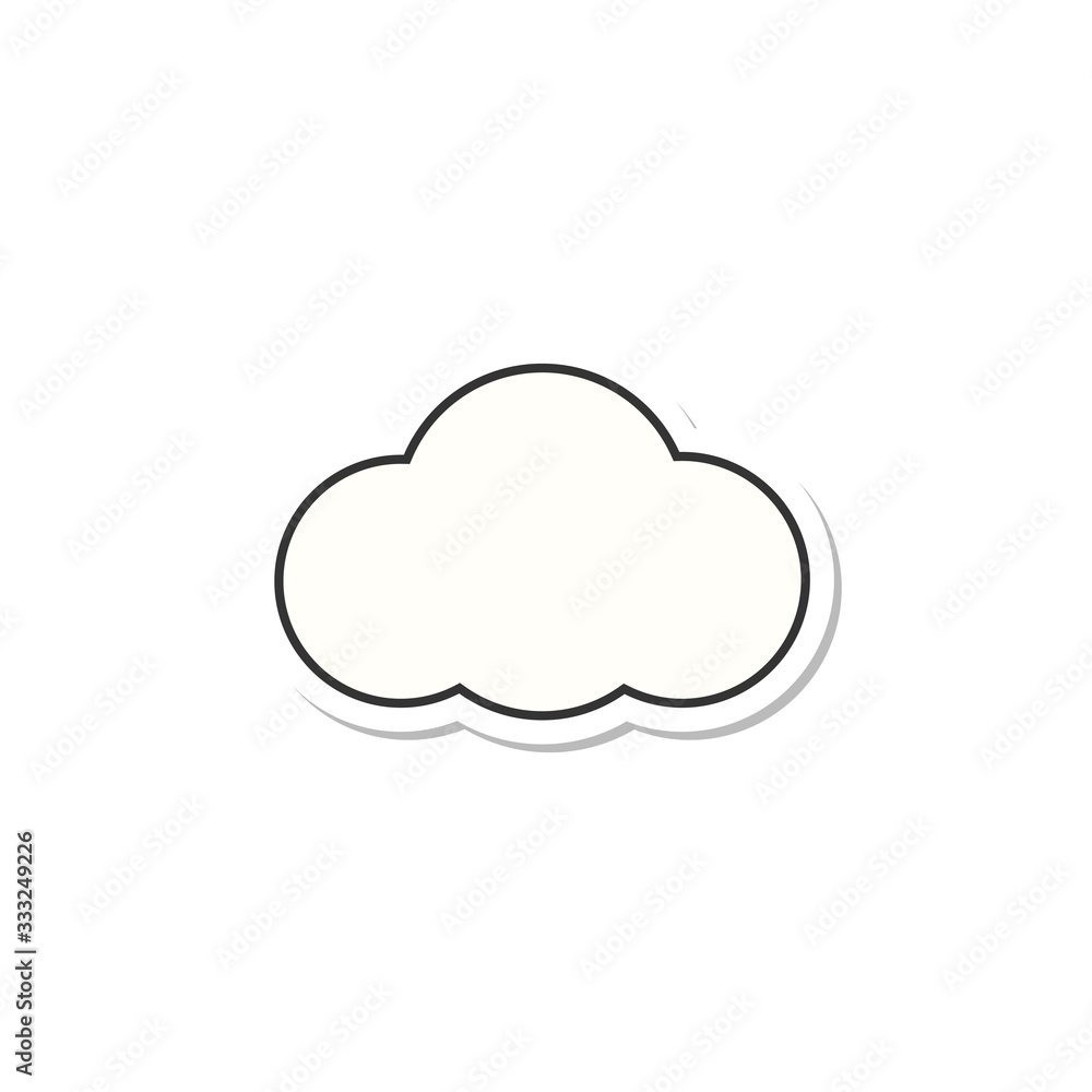 Clouds icon cartoon flat style isolated on white background. Cloud symbol design, logo, app. Design elements for the weather, cloud storage applications. Clouds icon cartoon flat style isolated on white background. Cloud symbol design, logo, app. Design elements for the weather, cloud storage applications.