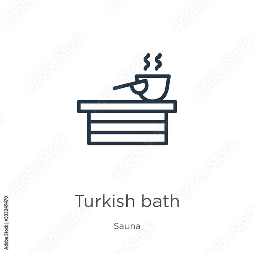 Canvas Print Turkish bath icon