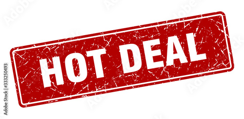 hot deal stamp. hot deal vintage red label. Sign