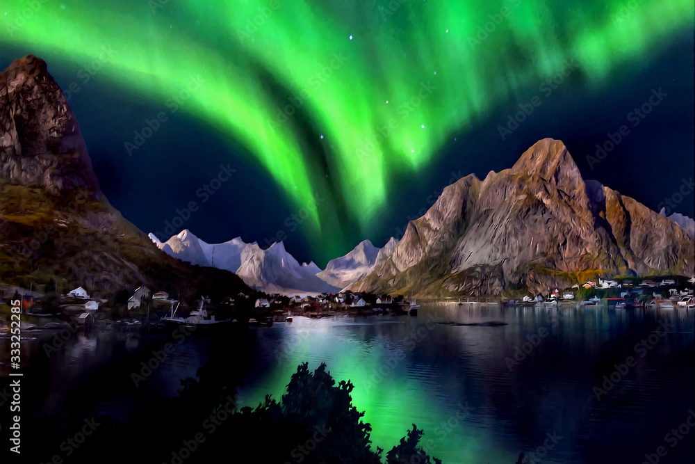 Aurora Borealis Northern lights Night Sky