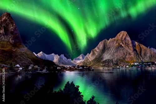 Aurora Borealis Northern lights Night Sky