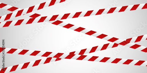 red and white tape