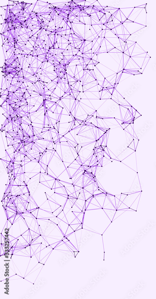 Obraz premium Procedural Network Mesh Art background illustration