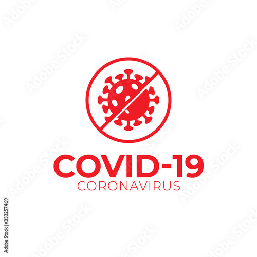 Covid-19 Coronavirus Vector Logo Graphic