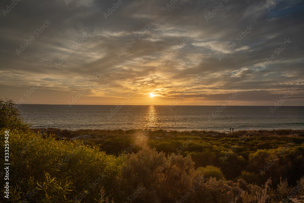 Sunset at the beach 