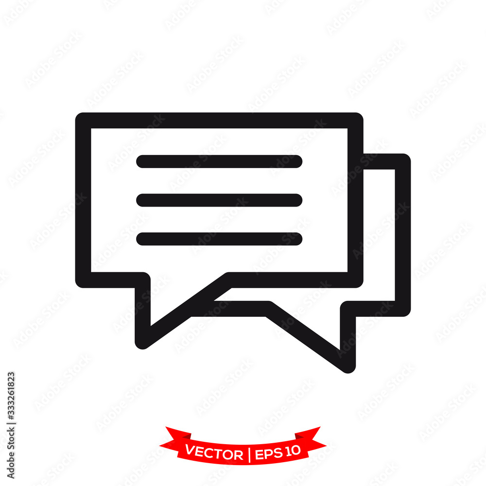 bubble speech vector icon in trendy flat design bubble speech vector icon in trendy flat design