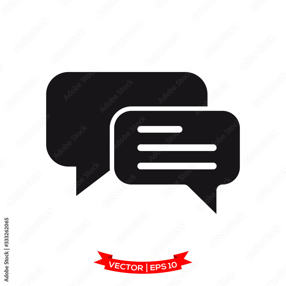 bubble speech vector icon in trendy flat design bubble speech vector icon in trendy flat design