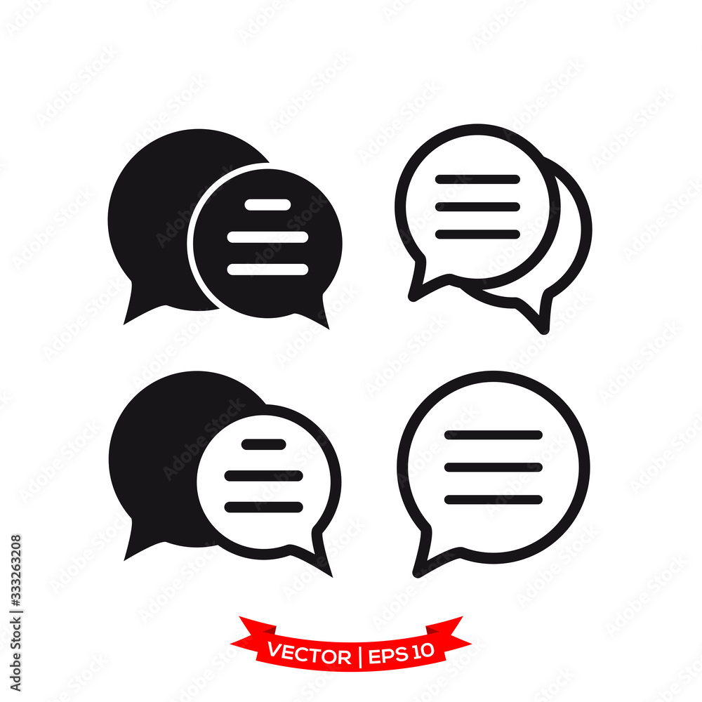 bubble speech vector icon in trendy flat design bubble speech vector icon in trendy flat design