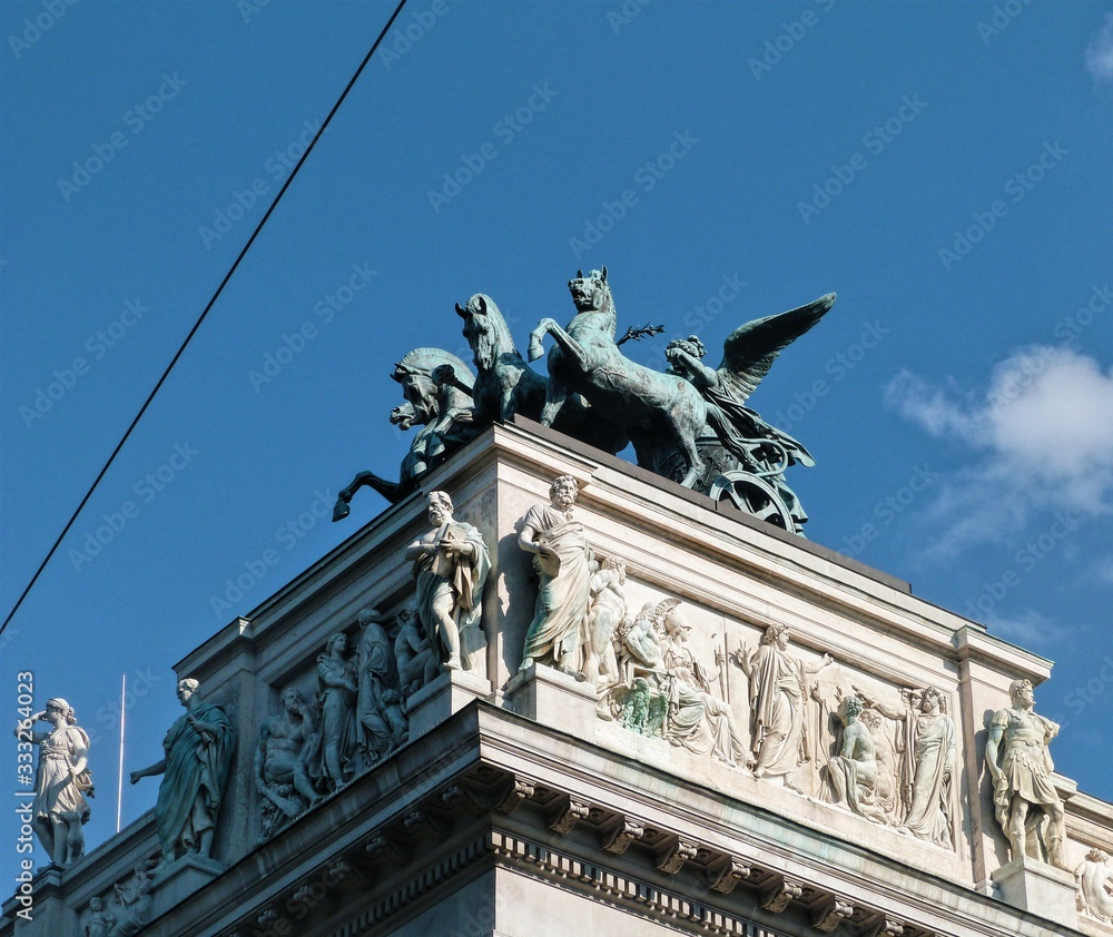 An example of Austrian architecture, Vienna, Austria1
