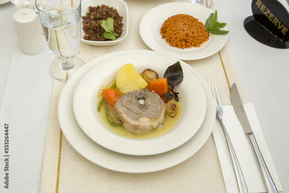 Turkish meat food from turkish cuisine