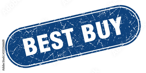 best buy sign. best buy grunge blue stamp. Label
