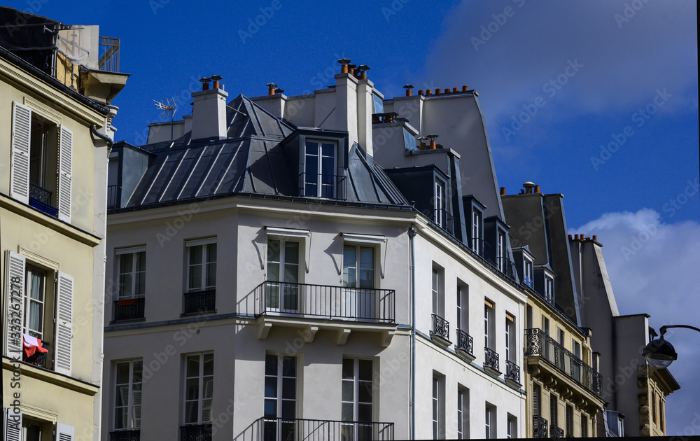 Fototapeta premium Immeubles parisiens