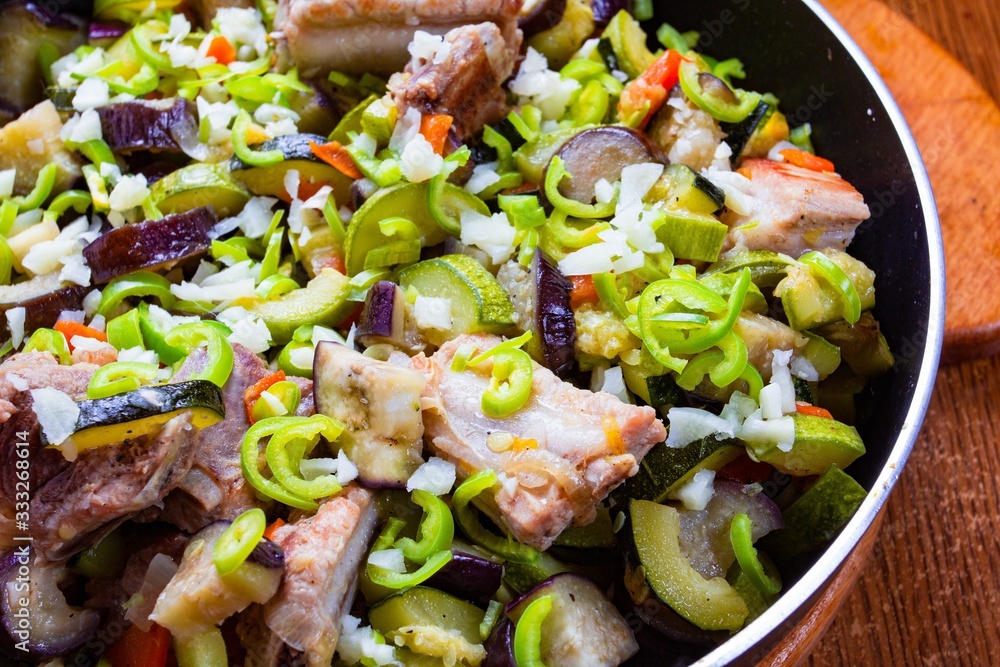 Cooking roast vegetables zucchini sweet pepper, cuisine.Cooking roast vegetables zucchini sweet pepper, cuisine. Cooking roast vegetables zucchini sweet pepper, cuisine.Cooking roast vegetables zucchini sweet pepper, cuisine.